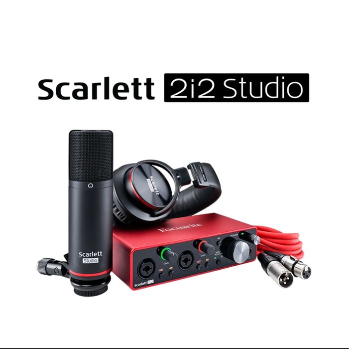 Звуковой карты Focusrite scarlett 2i2 4rd Studio komplekt