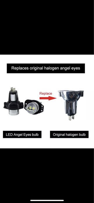 Set 2 becuri LED pozitie Angel Eyes BMW e90/e91 e60 e70