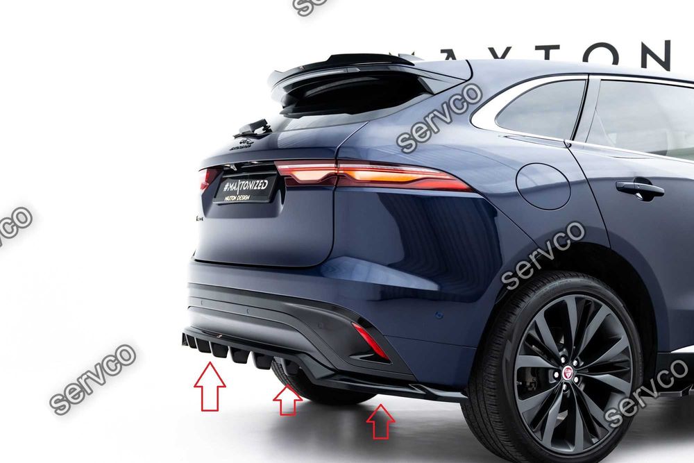 Prelungire splitter bara spate Jaguar F-Pace R-Sport Mk1 Facelift 2020-2025 v2 - Maxton Design