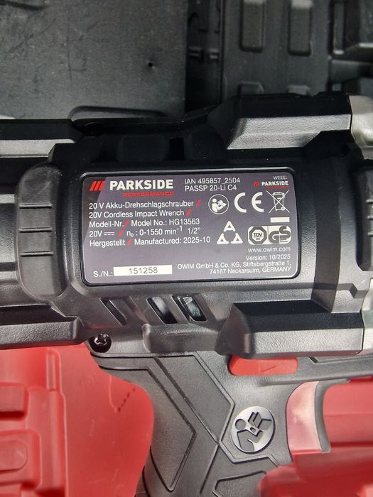 Гайковерт Parkside 20V