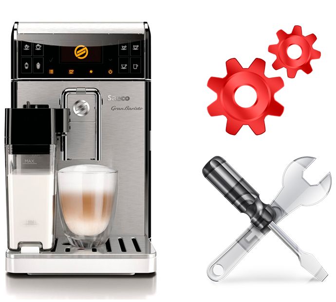Ремонт кофемашин  DeLonghi, Philips, Bosch, Saeco, Krups, Jura и т.д.