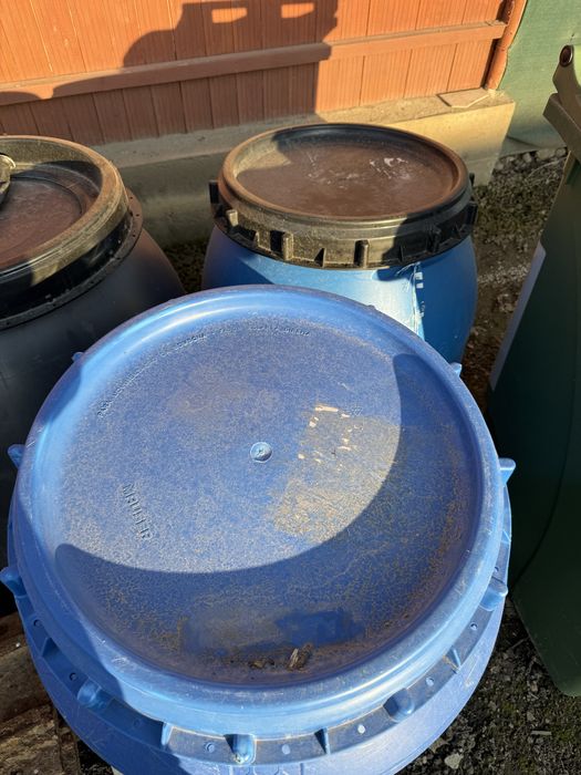 Butoaie plastic 200l curate,plastic gros de calitate superioara