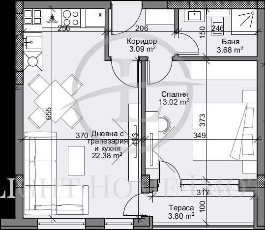 Продава се Двустаен апартамент в Пловдив, Кършияка - 67 кв.м за 2202 €/кв.м - Снимка #2