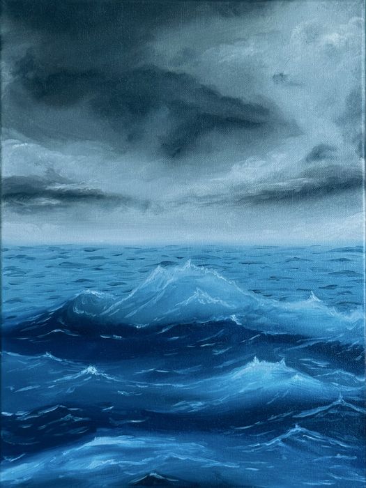 Картина, рисувана на платно - “Преди бурята”