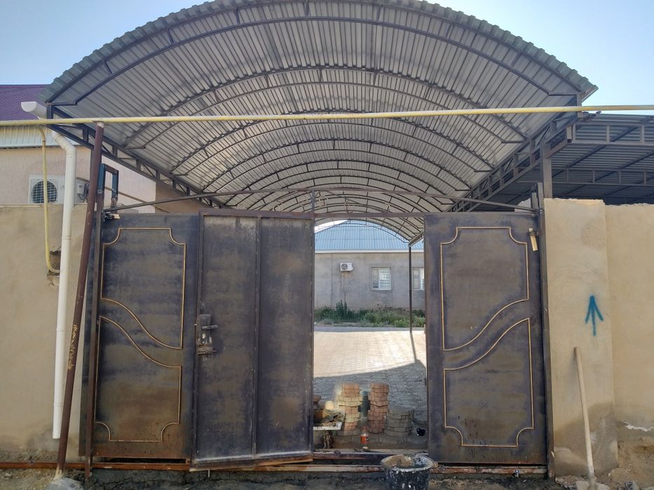 Навес, решетка, лестница