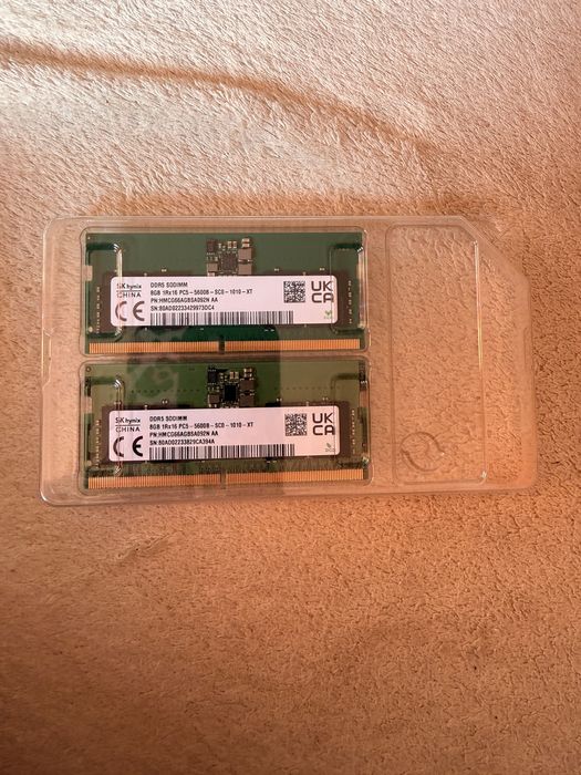 Kit memorie RAM DDR5 Sodimm 16GB (2x8GB) laptop