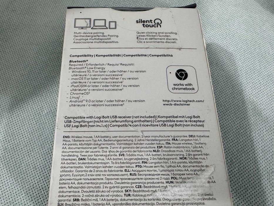 Мишка - Logitech Pebble Mouse 2 M350S / Bluetooth