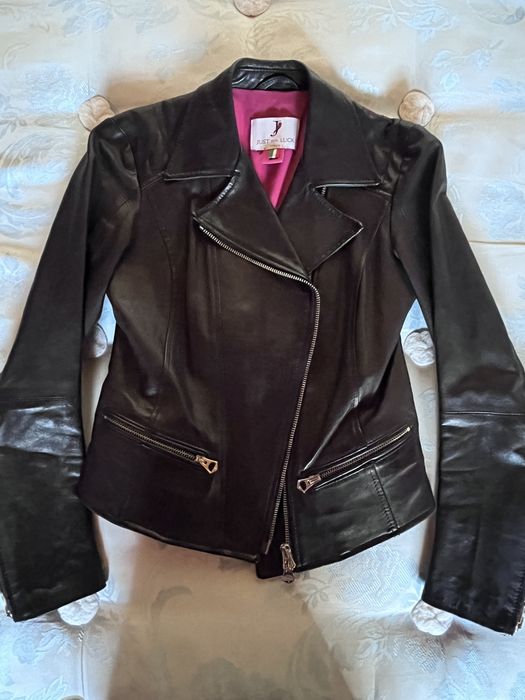 Just For Luck, Italy, premium, jachetă biker, neagră, 100% piele