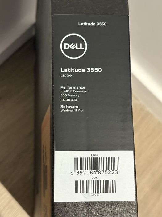Dell Latitude 3550, 15.6 inch 8gb Ram, 512gb SSD, SIGILAT OCAZIE