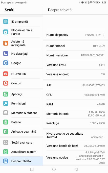 Tableta Huawei media pad 3