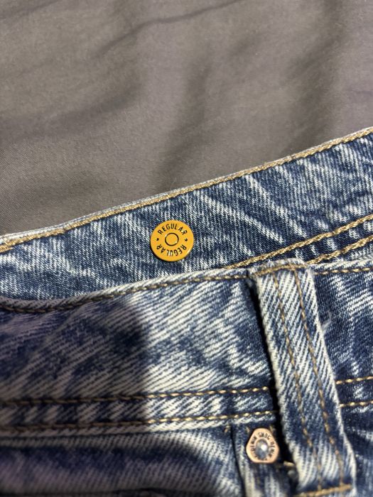blugi denim albastrii