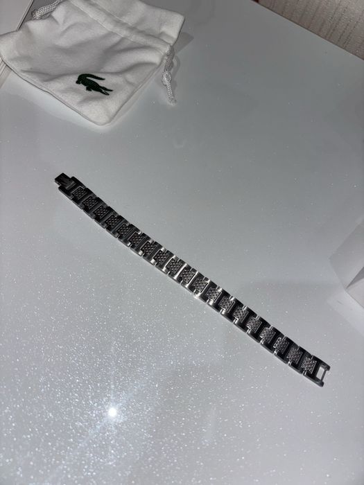 Brățară Lacoste, silver, pentru bărbați, cu accesorii