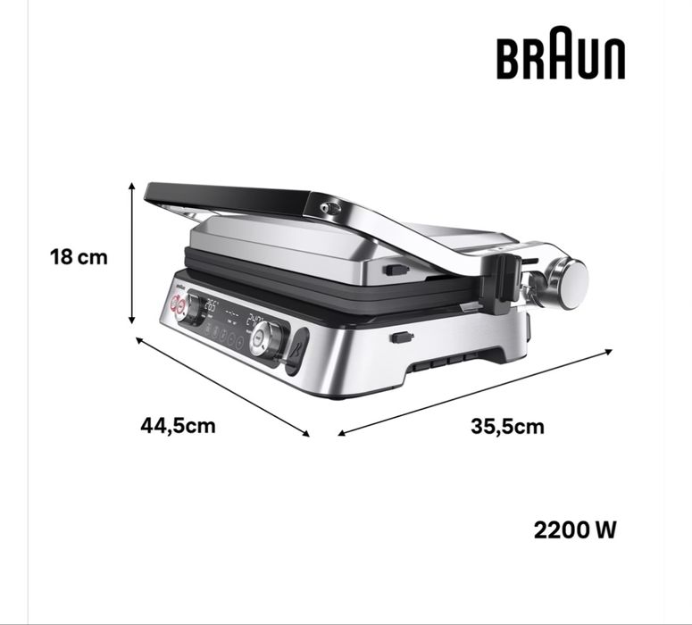 Гриль Braun 9 Pro CG 9160 стальной