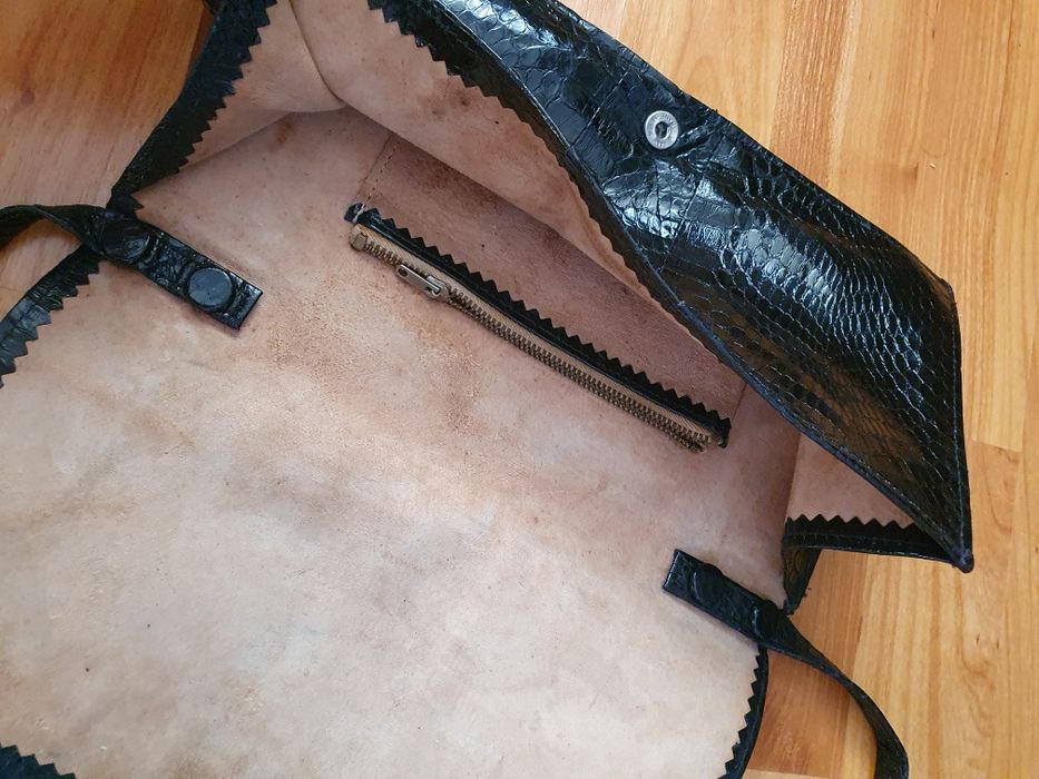 poseta.geanta piele sarpe pierre cardin piton