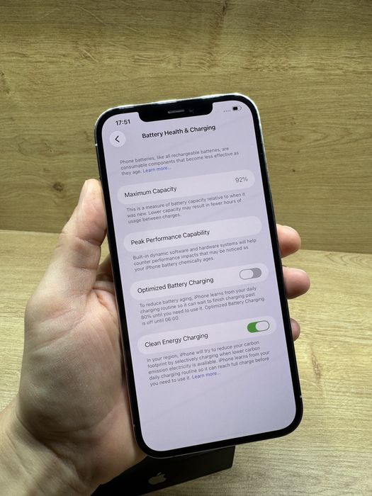 iPhone 12 PRO MAX 512Gb Alb white 92% battery life