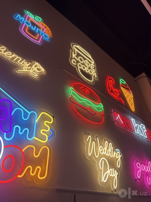 Neon reklama 5yillik tajriba bilan