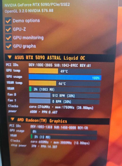 Placa video ASUS ROG-Astral OC RTX 5090 de 32GB GDDR7 DLSS4 , noua