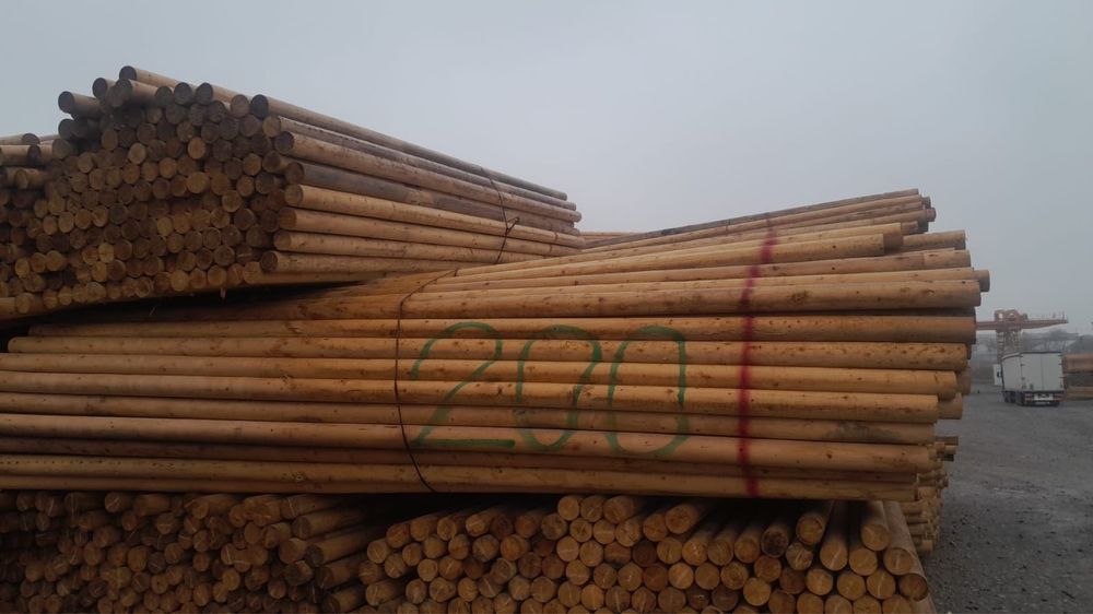 Оцилиндрованные бревна