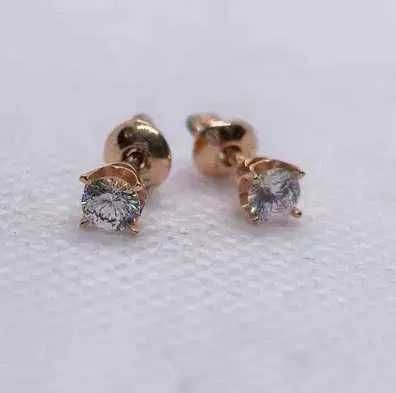 Серьги гвоздики 585 пробы