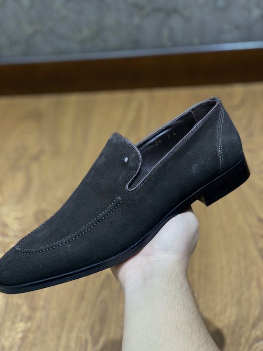 Мужские лоферы из замши