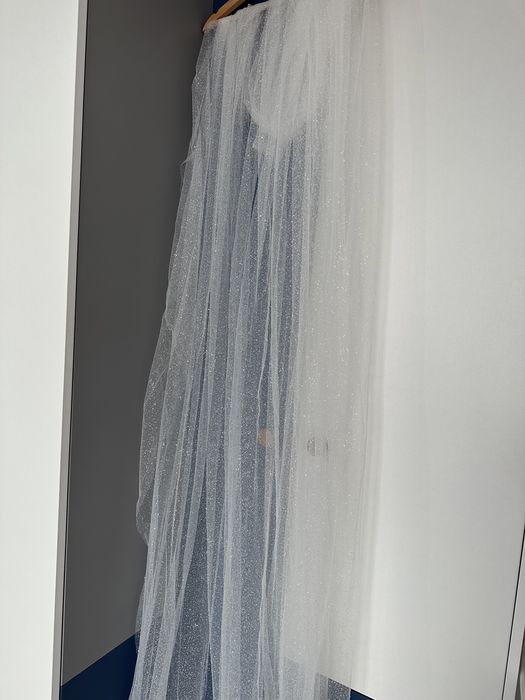 Voal mireasa cu sclipici