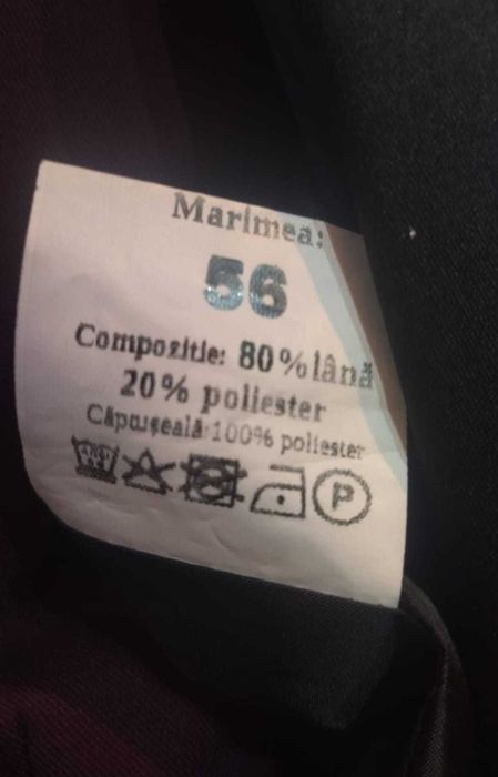 Costum mire visiniu, marimea 56