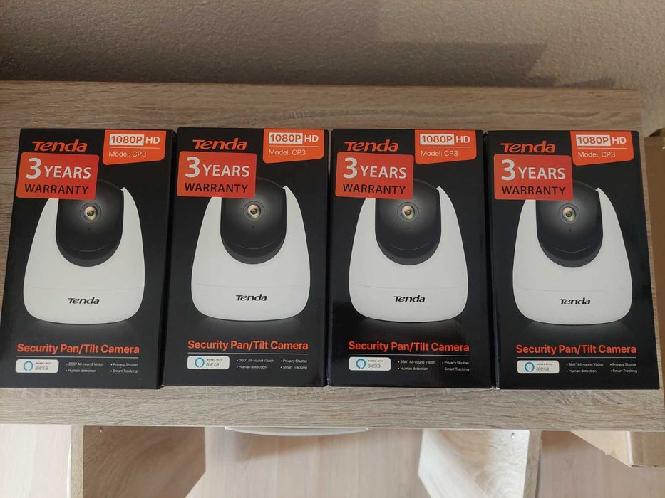 Wi-Fi камери Tenda – CT3 (външни) + CP3 (вътрешни) – Отлично състояние