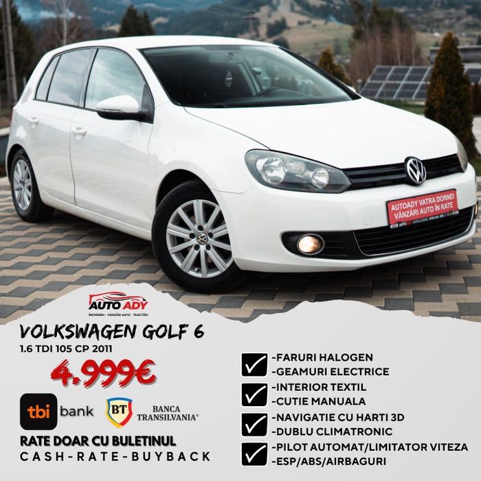 Volkswagen Golf 6 1.6 Tdi 2011 POSIBILITATE RATE