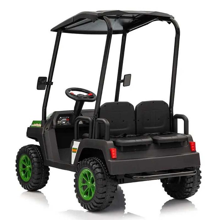 UTV electric pentru 4 copii, Kinderauto Golf-Kart 4x55W 12V cu roti moi, verde