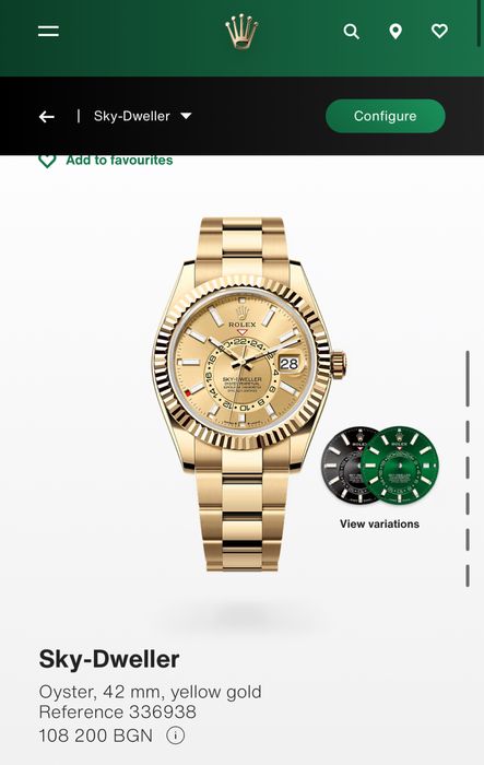 Rolex Sky-Dweller 336938