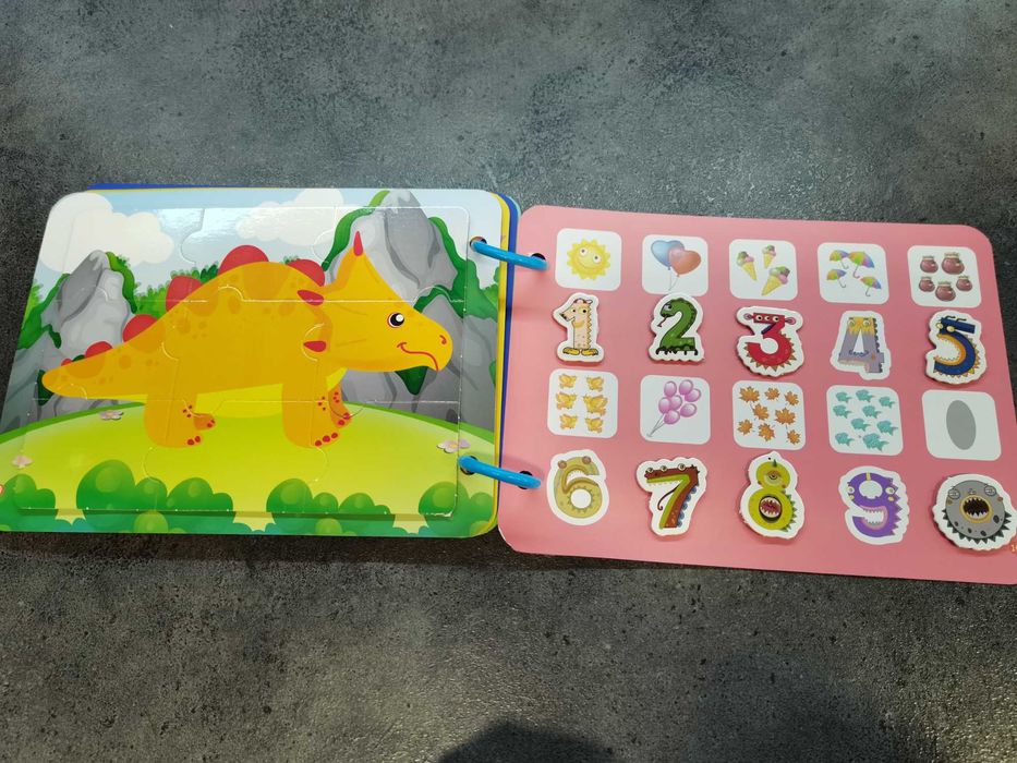 Тиха книжка по метода на Монтесори с подарък рисунки и пастели.