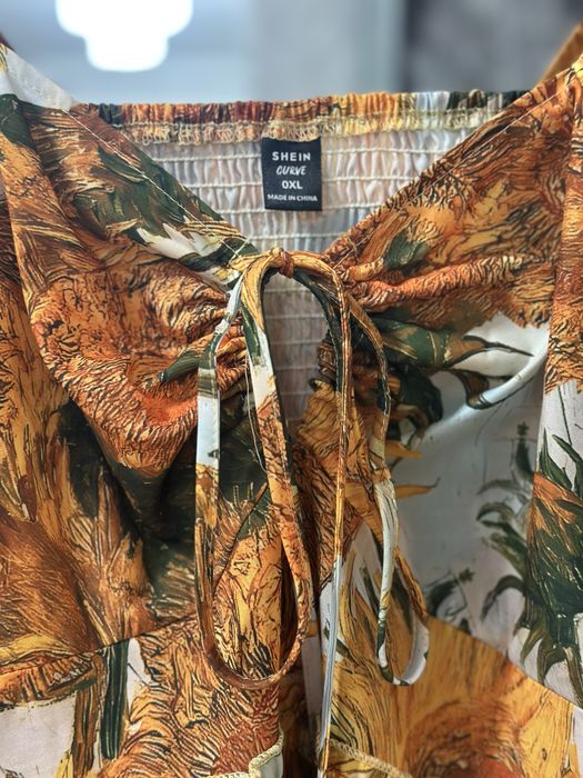 Rochie imprimeu floarea soarelui