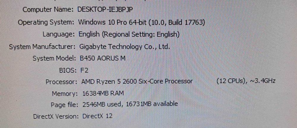 Gaming PC Ryzen 5 2600/GTX 970-4GB/16 GB DDR4/SSD+HDD/GTA5/CS GO,etc