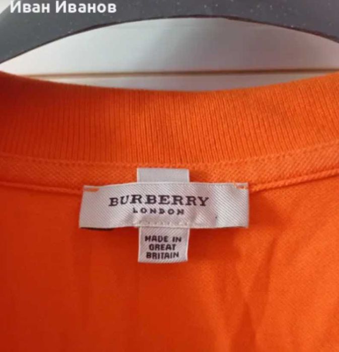 Чисто нова оригинална дамска фланелка с яка Burberry