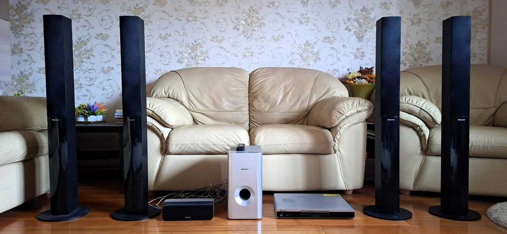 Sistem audio Home Cinema 5.1 Pioneer DCS 360, subwoofer si 5 boxe