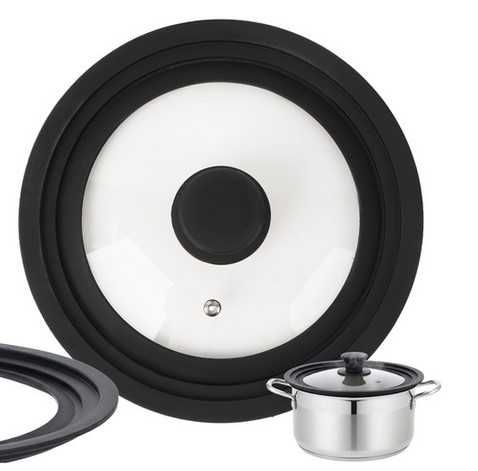 Универсален стъклен капак за тиган и тенджера - различни размери