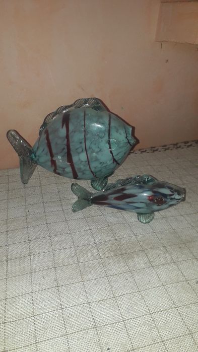 Vând doi pești din sticlă