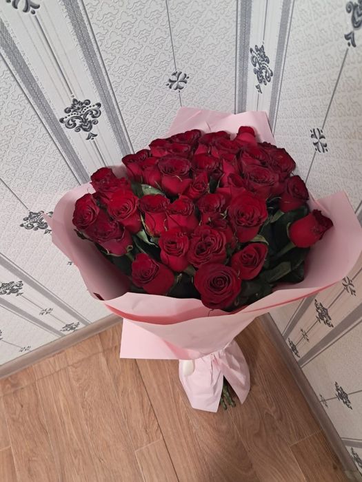 метровые розы 35 шт