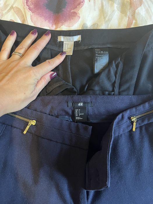 Doua perechi de pantaloni H&M, potrivite pentru marimea 36