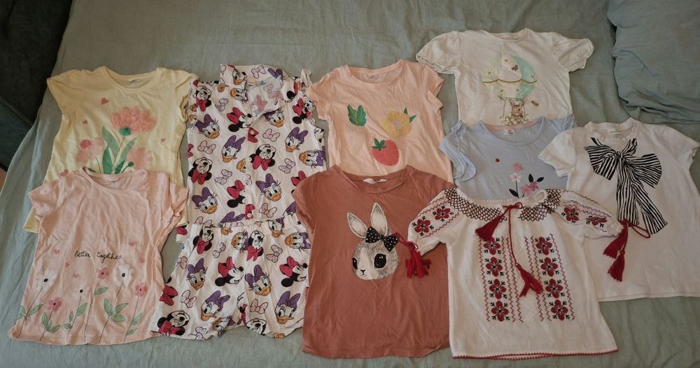 Lot haine fetite de vară 110-116
