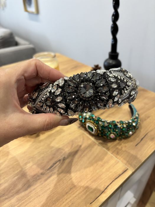 Диадема тиара с камъни корона сватба