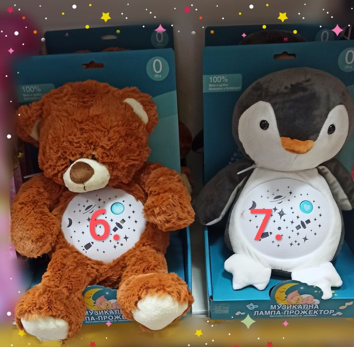 Плюшен герой-Музикална лампа/прожектор на БГ език-55лв