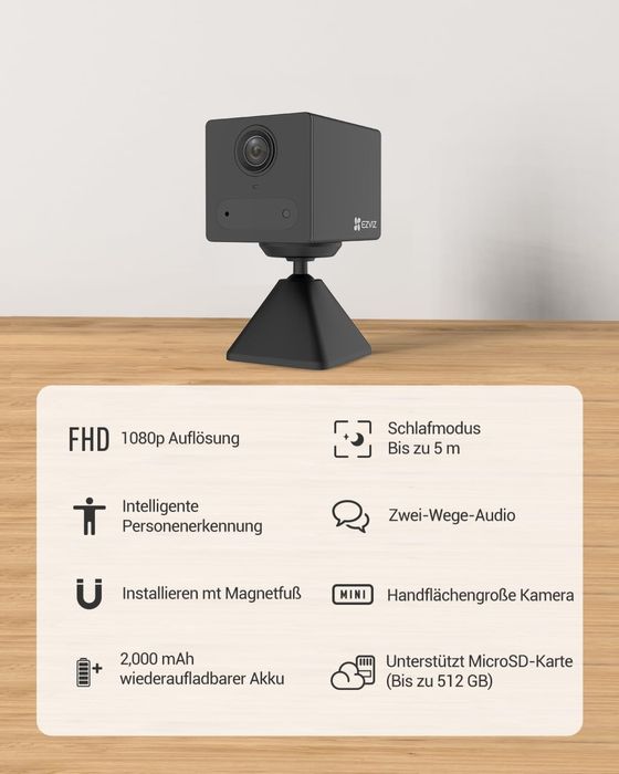 EZVIZ CB2 безжична Батерийна WIFI камера за видеонаблюдение/SD card