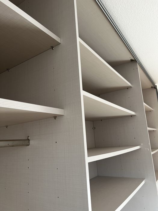 Dressing/Dulap 337/240/65 cm 3 usi culisante sticla alba/oglinda