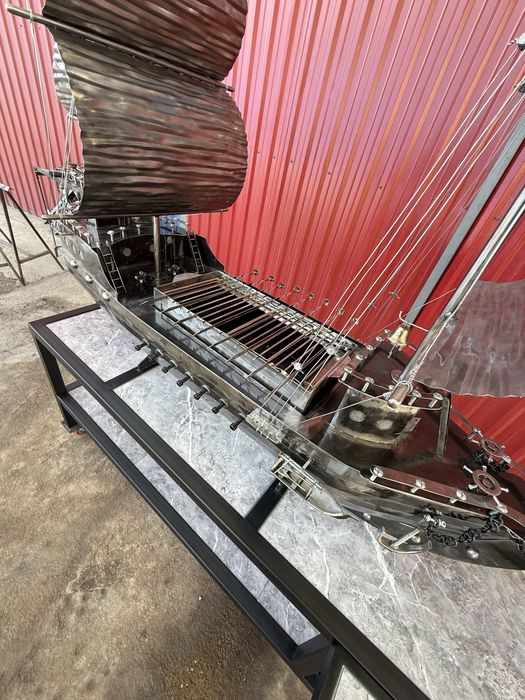 Эксклюзивный мангал ввиде корабля ручной работы