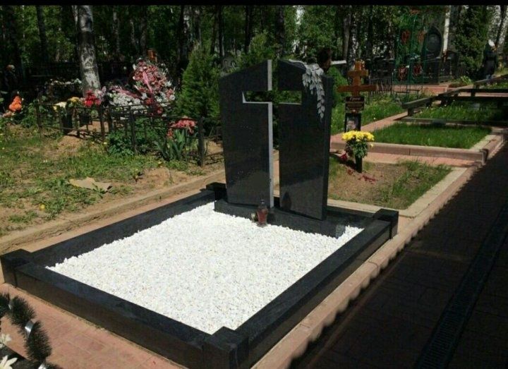 Оформление памятников мраморной крошкой