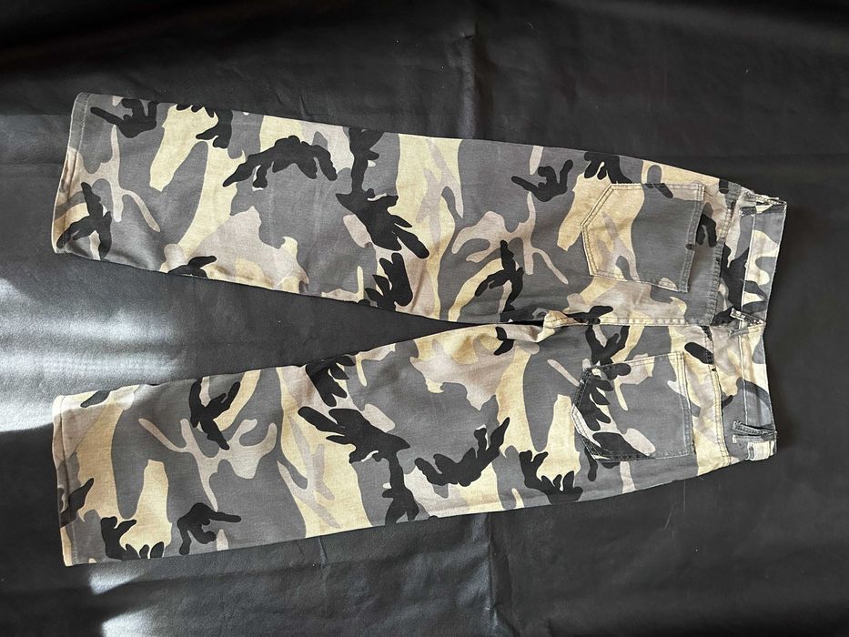 Дамски карго панталон - розов камуфлаж pink camo cargo pants M/L