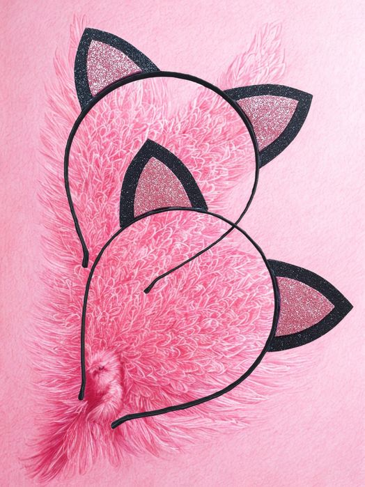 Ободок с Кошачьими ушками