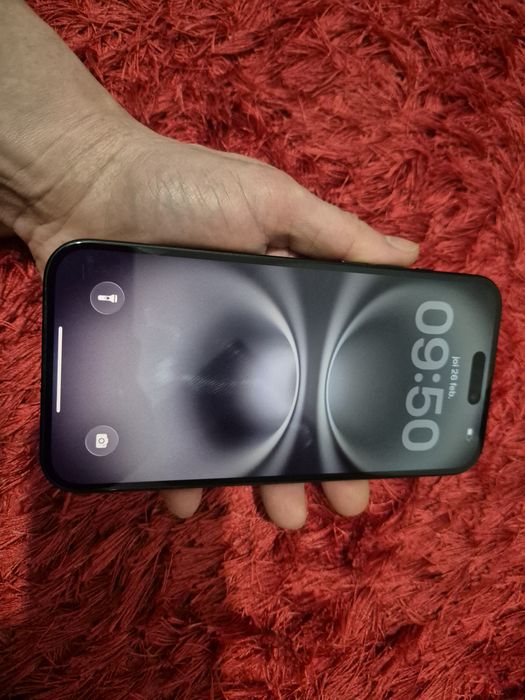 -Iphone 16Plus, E-Sim, 128Gb, 8Ram, Black Titanium, bat-100%-191 ciclu