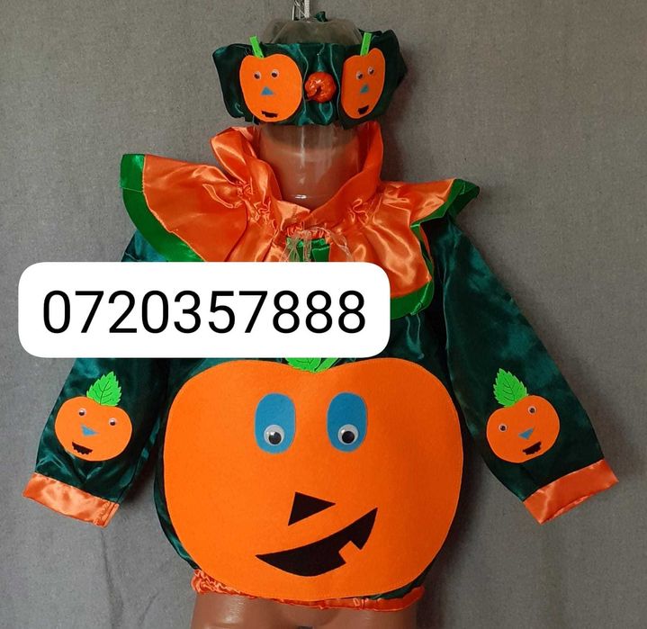 Costum Dovlecel pentru copii 3-4-5 ani 165 lei